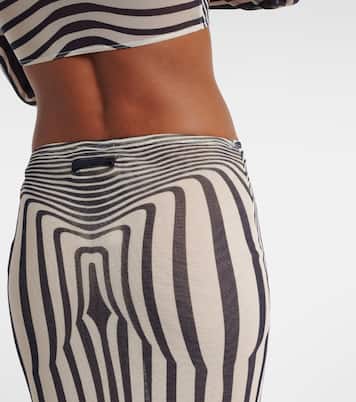 The Navy Blue Body Morphing maxi skirt | Jean Paul Gaultier