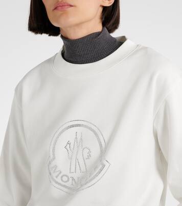 Sudadera de jersey de algodón con logo | Moncler