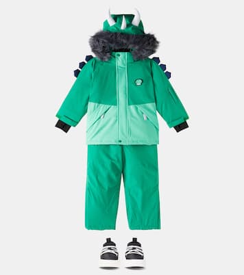 Skijacke Dino mit Faux Fur | Roarsome