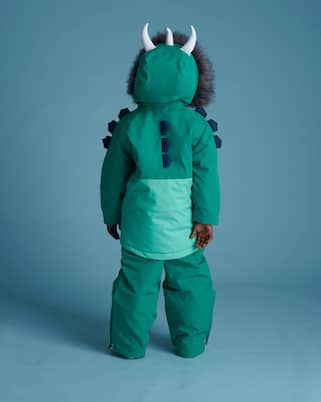 Skijacke Dino mit Faux Fur | Roarsome