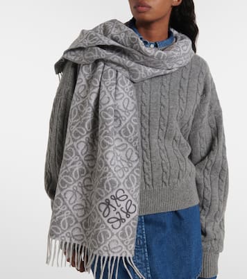 Écharpe Anagram en laine et cachemire | Loewe