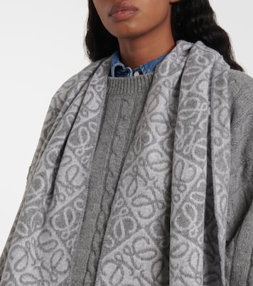 Écharpe Anagram en laine et cachemire | Loewe