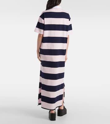 Abito lungo in cotone a righe | Coperni
