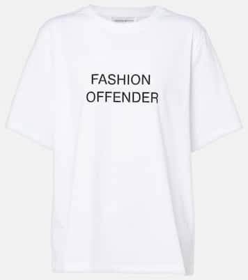Printed cotton jersey T-shirt | Victoria Beckham
