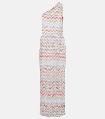 Abito lungo in crochet a zig-zag | Missoni