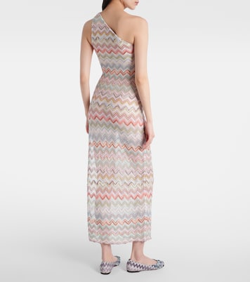 Abito lungo in crochet a zig-zag | Missoni