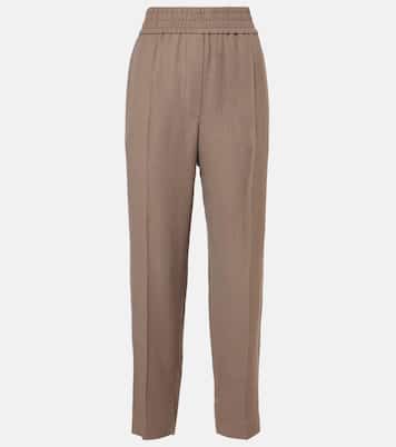 Pantaloni regular a vita media | Brunello Cucinelli
