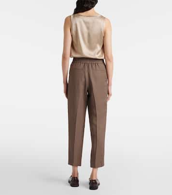 Pantaloni regular a vita media | Brunello Cucinelli