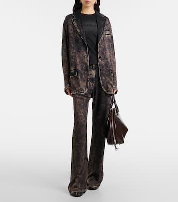 T-shirt in jersey di cotone a strati | Acne Studios