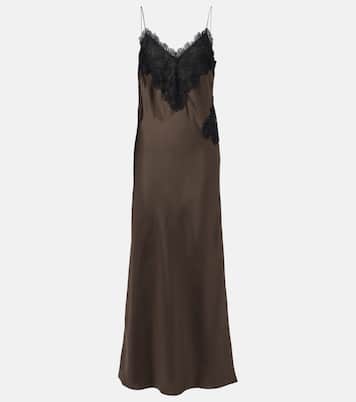 Abito sottoveste in seta con pizzo | Róhe