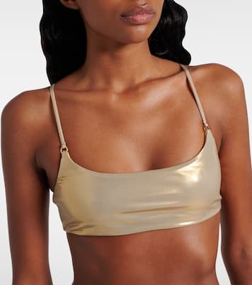 Hinge metallic bikini top  | Jade Swim