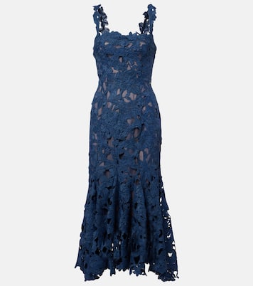 Guipure lace midi dress | Oscar de la Renta