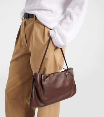 Schultertasche XL Bourse aus Leder | The Row