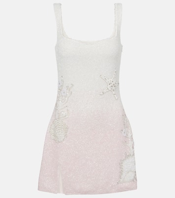 Seashell embellished minidress  | Clio Peppiatt