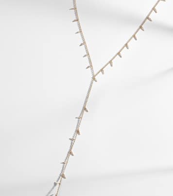 14kt gold necklace with diamonds | Sydney Evan