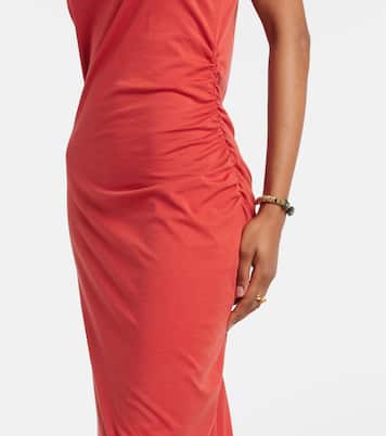 Vestido largo en jersey de algodón | Vince