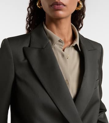 Everyday double-breasted wool and mohair blazer | Blazé Milano