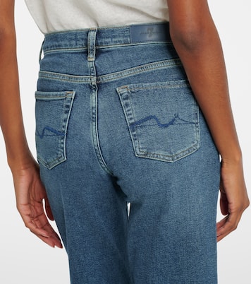 High-Rise Cropped Straight Jeans Alexa | 7 For All Mankind