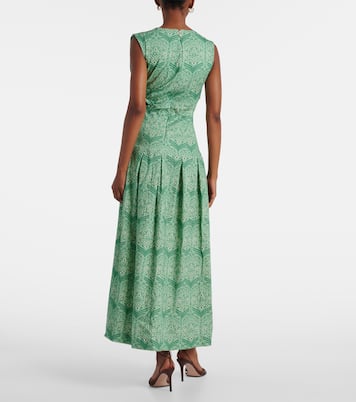 Otoño printed cotton-blend maxi dress | Agua by Agua Bendita