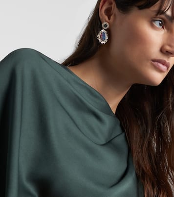 18kt gold drop earrings with gemstones | Suzanne Kalan