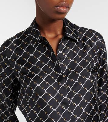 Horsebit silk twill shirt | Gucci