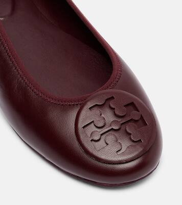 Reva Travel leather ballet flats | Tory Burch