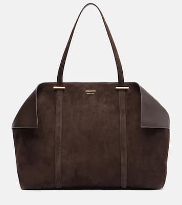 Scarf Large suede tote bag | Ferragamo