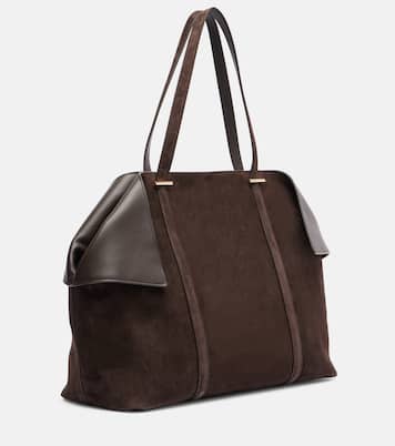 Scarf Large suede tote bag | Ferragamo