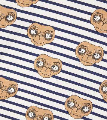 x E.T. striped cotton-blend jersey T-shirt | Mini Rodini