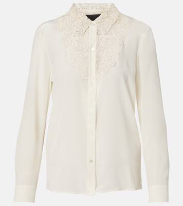 Hemd aus Seide mit Spitze | Nili Lotan