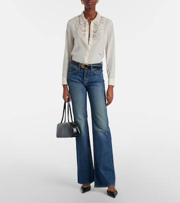 Hemd aus Seide mit Spitze | Nili Lotan