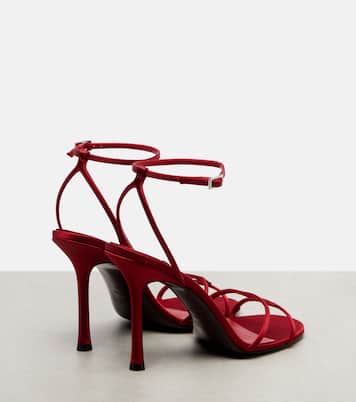 Leo 100 satin sandals | Jimmy Choo