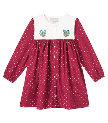 Abito Muna in cotone con paillettes a pois | Konges Sløjd