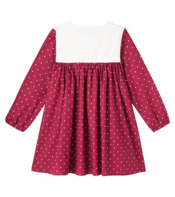 Abito Muna in cotone con paillettes a pois | Konges Sløjd