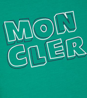 Baby logo cotton-blend jersey T-shirt | Moncler Enfant