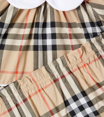 Baby Burberry Check cotton bloomers and dress set | Burberry Kids