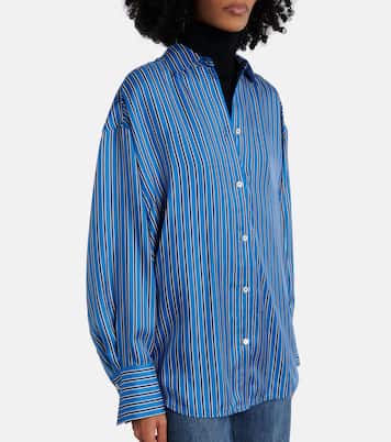 Chemise rayée en soie | Toteme