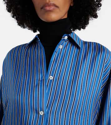 Chemise rayée en soie | Toteme