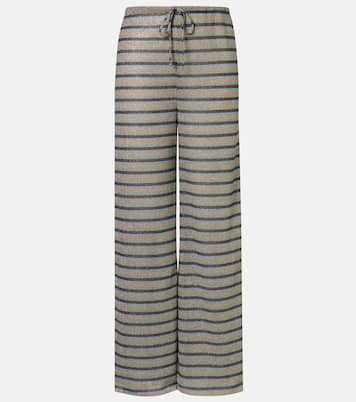 Lumière striped straight pants | Oséree
