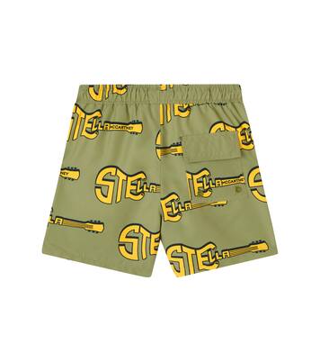 Stella Guitars printed swim trunks | Stella McCartney Kids