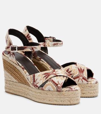 Carmen 110 lamé espadrille wedges | Missoni
