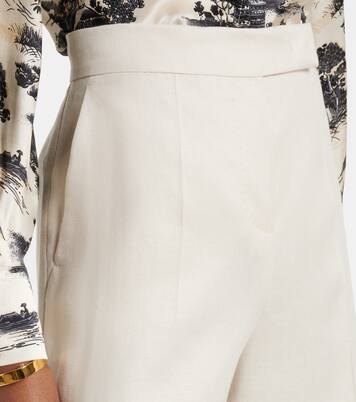 Bermuda ample Kaki en lin | Max Mara