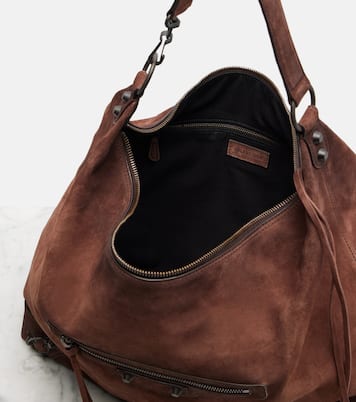 Le City suede shoulder bag | Balenciaga