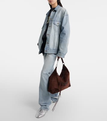 Le City suede shoulder bag | Balenciaga