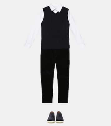 Pullunder Downy Cables aus Kaschmir | Loro Piana Kids