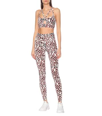 Fountain leopard-print sports bra | Varley