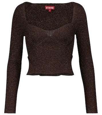 Cerro metallic sweater | Staud