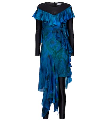 Asymmetrisches Kleid aus Seide | Marine Serre