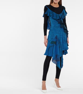 Asymmetrisches Kleid aus Seide | Marine Serre