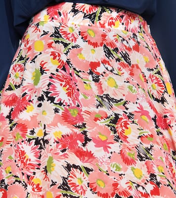 Robe midi Ashlyn en soie à fleurs | Stella McCartney
